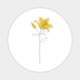 Mustard Lily Magnet